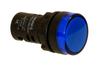 Leuchtmelder D22, LED, ø22.5mm, 230VAC, IP65, blau