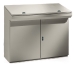 Control Desk SBA, 1000Wx1000Hx400D, rear, double front doors, upper panel, TS35, gas springs, mounting plate, adj. cable entry, doors w. ø3mm double bar closing system, CE/UL, IP55 IK10, NEMA12, grau