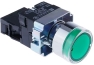 Pushbutton B2, LED ill. 24VAC/DC, 1NO 10A 250VAC, IP40, green