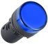 Leuchtmelder D22, LED, ø22.5mm, 24VAC/DC, IP65, blau