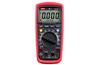 Digital Multimeter, 10A 600VAC/DC 40MΩ 99.99mF 10MHz, LCD (4000) 58x36mm, auto/manual/true RMS, NCV/continuity buzzer, duty cycle 0.1%..99.9%, diode ~3V, inkl. 2x 1.5V battery (R6), test leads, UNT-T