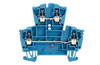 Durchgangs-Reihenklemme WDK 2.5 BL, 2 Stock, 2.5mm² 24A 400V, Weidmüller, blau