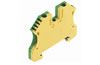 Schutzleiter-Reihenklemme WPE 6, 6mm² 720A 800V, Weidmüller, grün/gelb