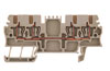 Durchgangs-Reihenklemme ZDU 1.5/4AN, 1.5mm² 17.5A 500V, Zugfederanschluss, Weidmüller, dunkelbeige